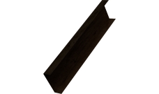 Декоративная накладка на столб универсальная 80х80 для забора жалюзи Grand Line 0,45 Принт Элит двухсторонний Античный дуб (2м)