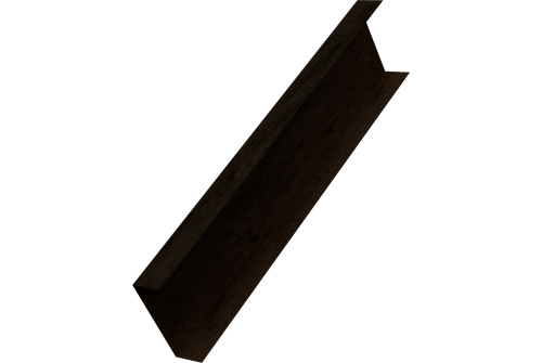 Декоративная накладка на столб универсальная 80х80 для забора жалюзи Grand Line 0,45 Принт Элит двухсторонний Античный дуб (2м)