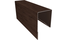 Планка П-образная заборная 17 Grand Line 0,4 Принт Премиум Античный дуб TwinColor (3м)