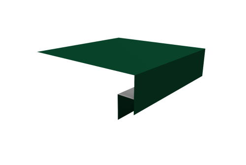 Планка околооконная сложная Блок-Хаус новый 250х50х27 Grand Line 0,45 ПЭ с пленкой RAL 6005 зеленый мох (3м)