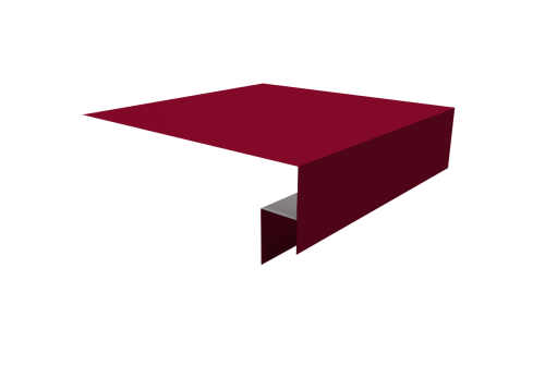 Планка околооконная сложная Блок-Хаус новый 250х50х27 Grand Line 0,45 ПЭ с пленкой RAL 3003 рубиново-красный (2м)