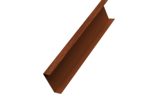 Декоративная накладка на столб универсальная 80х80 для забора жалюзи Grand Line 0,45 Принт Элит Рябина TwinColor (3м)