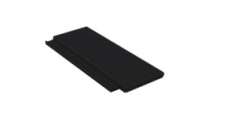 Половинчатая черепица Braas Тегалит черный