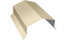 Парапетная крышка угольная 100мм Grand Line 0,45 Drap ТХ RAL 1015 светлая слоновая кость (2м)