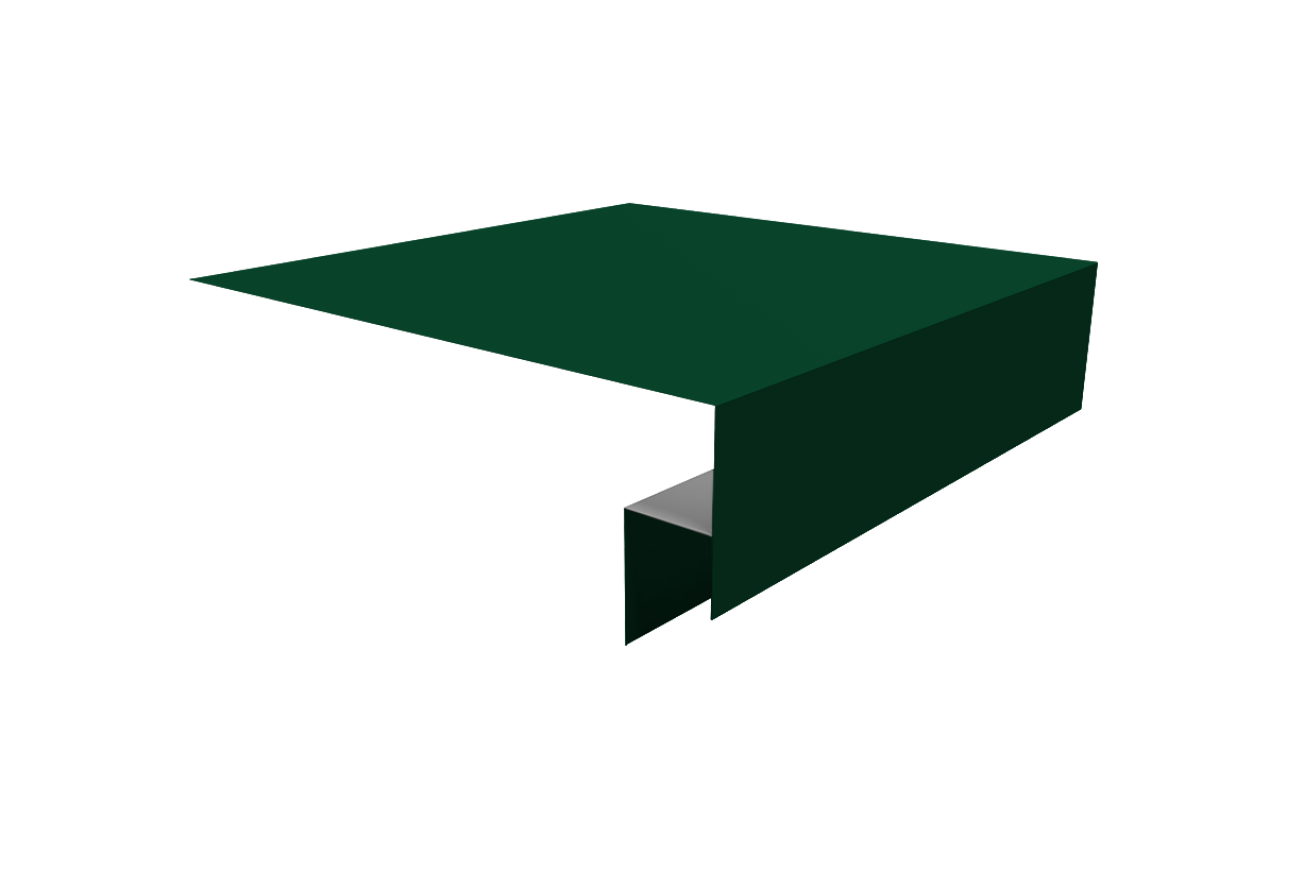 Планка околооконная сложная Блок-Хаус новый 200х50х27 Grand Line 0,5 ПЭ с пленкой RAL 6005 зеленый мох (3м)