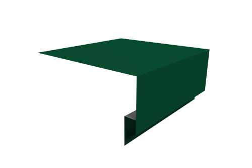 Планка околооконная сложная Блок-Хаус новый 200х75х27 Grand Line 0,45 ПЭ с пленкой RAL 6005 зеленый мох (2м)