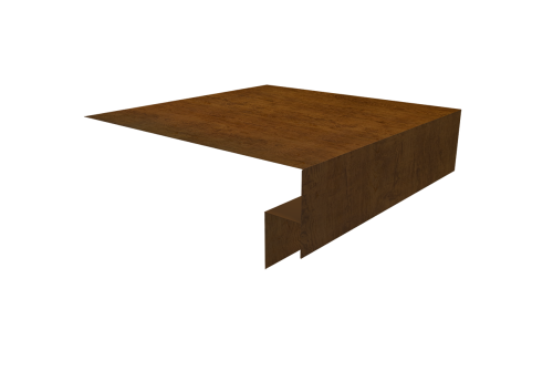 Планка околооконная сложная Экобрус Grand Line 200х50х25 0,45 Принт Элит Золотой дуб TwinColor (3м)