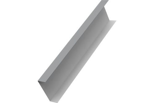 Декоративная накладка на столб универсальная 60х60 для забора жалюзи Grand Line 0,5 Сатин RAL 7004 сигнальный серый (2,5м)