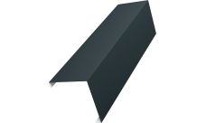 Декоративная накладка на столб универсальная угловая 80х80 для забора жалюзи Grand Line 0,5 Сатин RAL 7016 антрацитово-серый (2м)