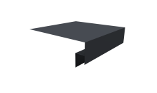 Планка околооконная сложная Блок-Хаус новый 250х50х27 Grand Line 0,5 Velur RAL 7024 мокрый асфальт (2м)