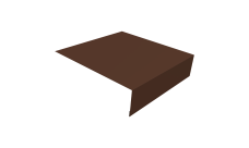 Планка околооконная простая 200х50 Grand Line 0,5 Сатин с пленкой RAL 8017 шоколад (2м)