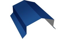 Парапетная крышка угольная 100мм Grand Line 0,4 ПЭ с пленкой RAL 5005 сигнальный синий (2,5м)