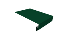 Планка околооконная сложная 250х50х12 (j-фаска) Grand Line 0,5 Сатин матовый ТХ RAL 6005 зеленый мох (3м)