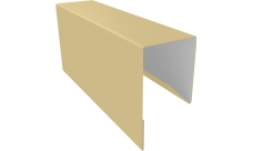 Планка П-образная заборная 17 Grand Line 0,4 ПЭ с пленкой RAL 1014 слоновая кость (2м)