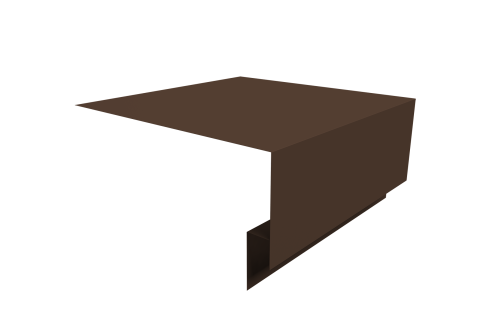 Планка околооконная сложная Блок-Хаус новый Grand Line 250х75х27 0,5 Velur RAL 8017 шоколад (3м)