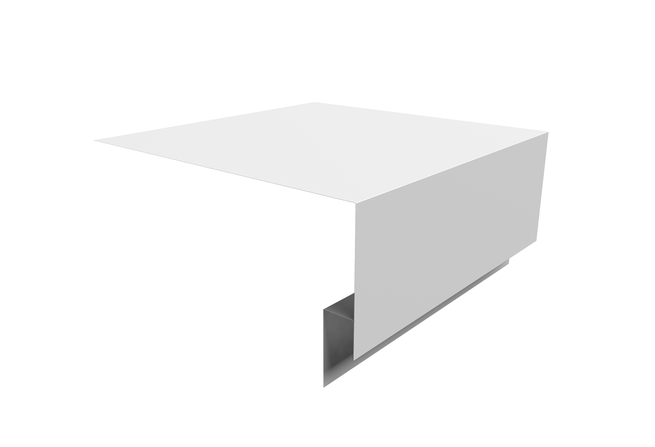 Планка околооконная сложная Блок-Хаус новый Grand Line 250х75х27 0,45 Drap ТХ RAL 9003 сигнальный белый (3м)