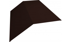 Планка конька плоского 190х190 0,5 Rooftop Matte RAL 8017 шоколад