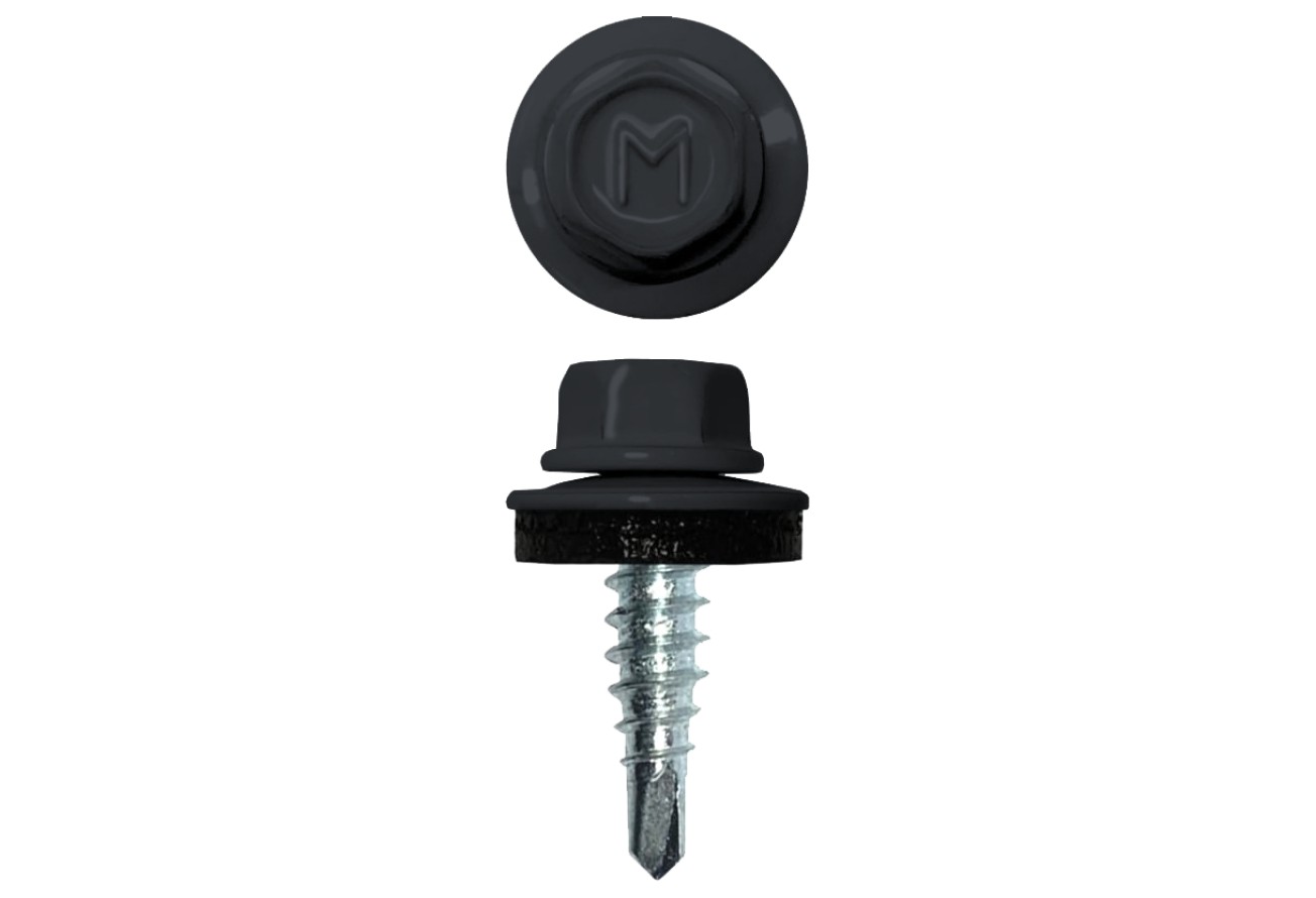 Саморез по металлу Daxmer  4,8х19 RAL 7024 (5000) сверло №2