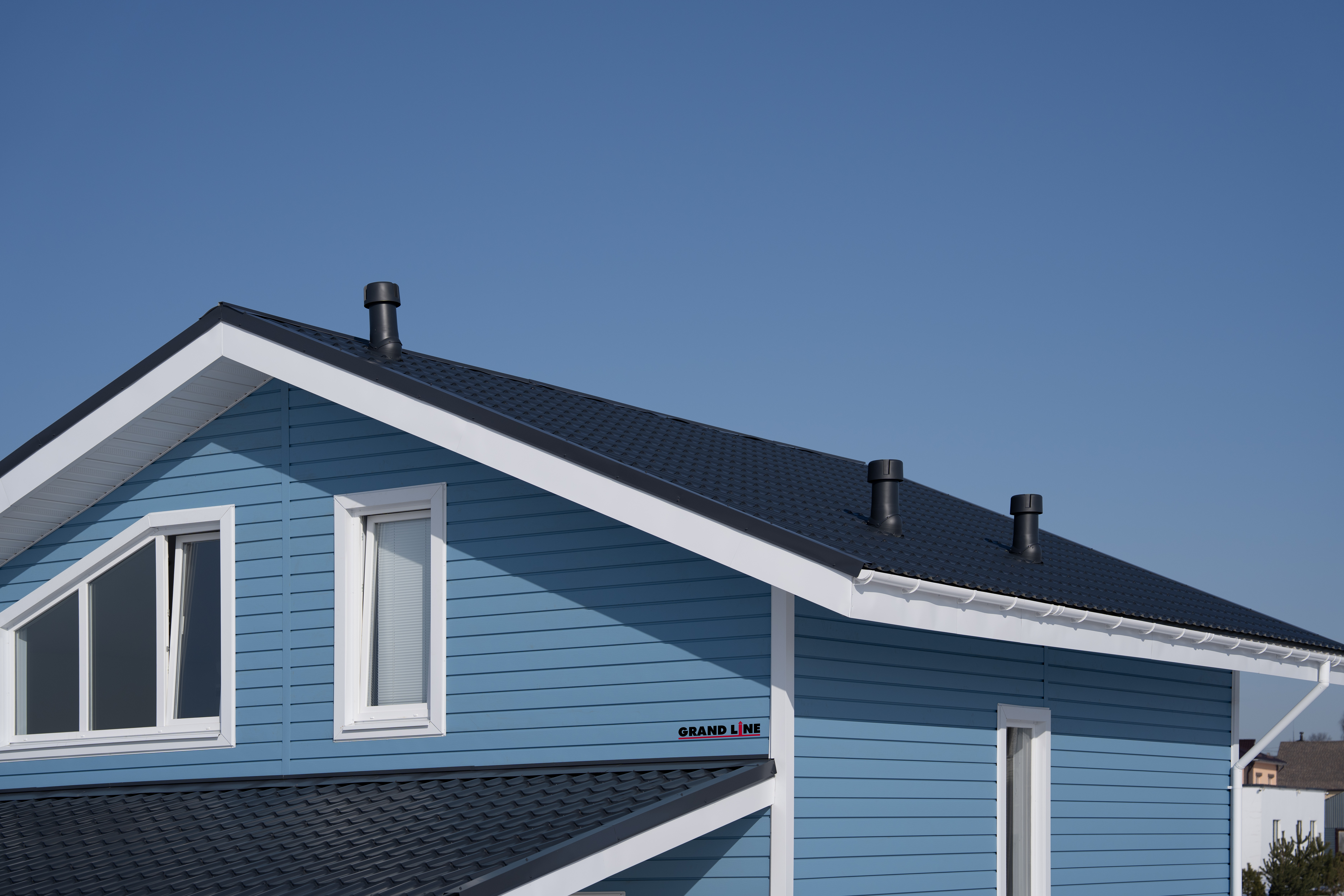 Квадро Брус 3D в01 Grand Line 0,45 Drap ТХ с пленкой RAL 5024 пастельно-синий