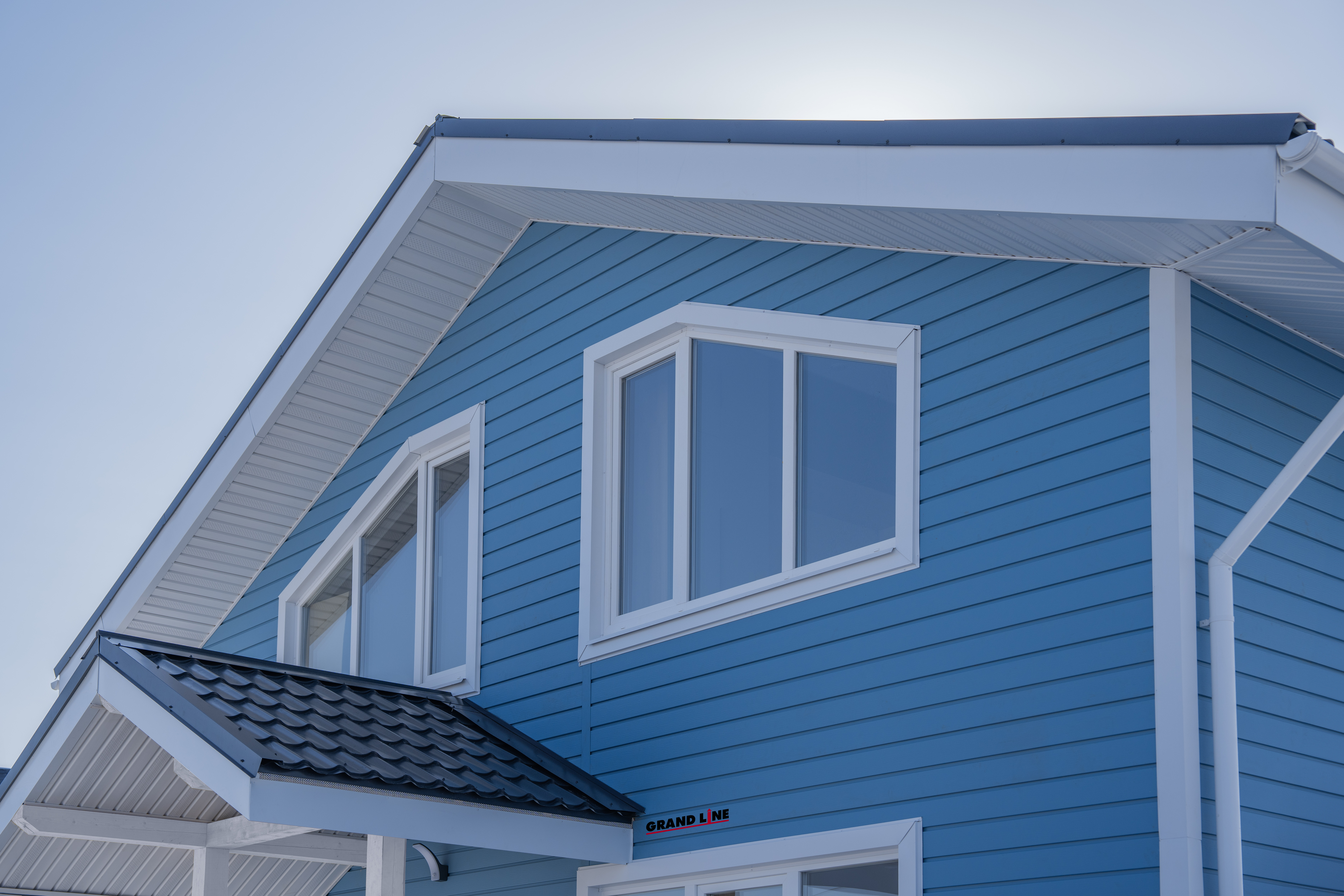 Квадро Брус 3D в01 Grand Line 0,45 Drap ТХ с пленкой RAL 5024 пастельно-синий