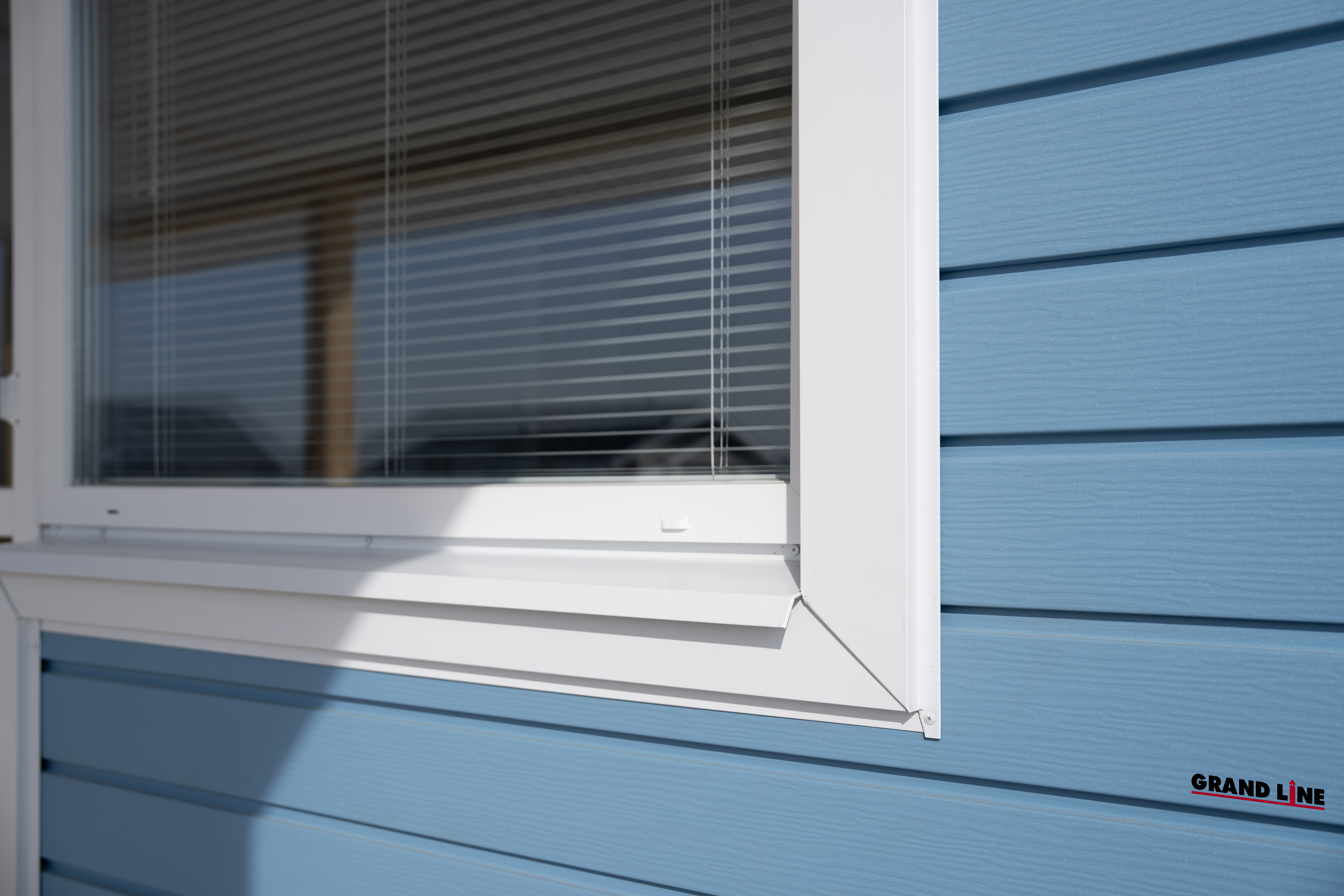 Квадро Брус 3D в01 Grand Line 0,45 Drap ТХ с пленкой RAL 5024 пастельно-синий