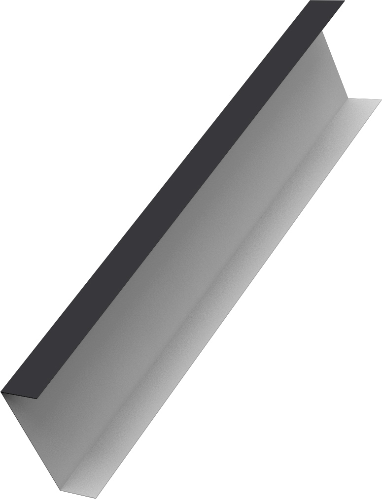 Декоративная накладка на столб универсальная 80х80 для забора жалюзи Grand Line 0,5 Rooftop Бархат RAL 9005 черный (2м)