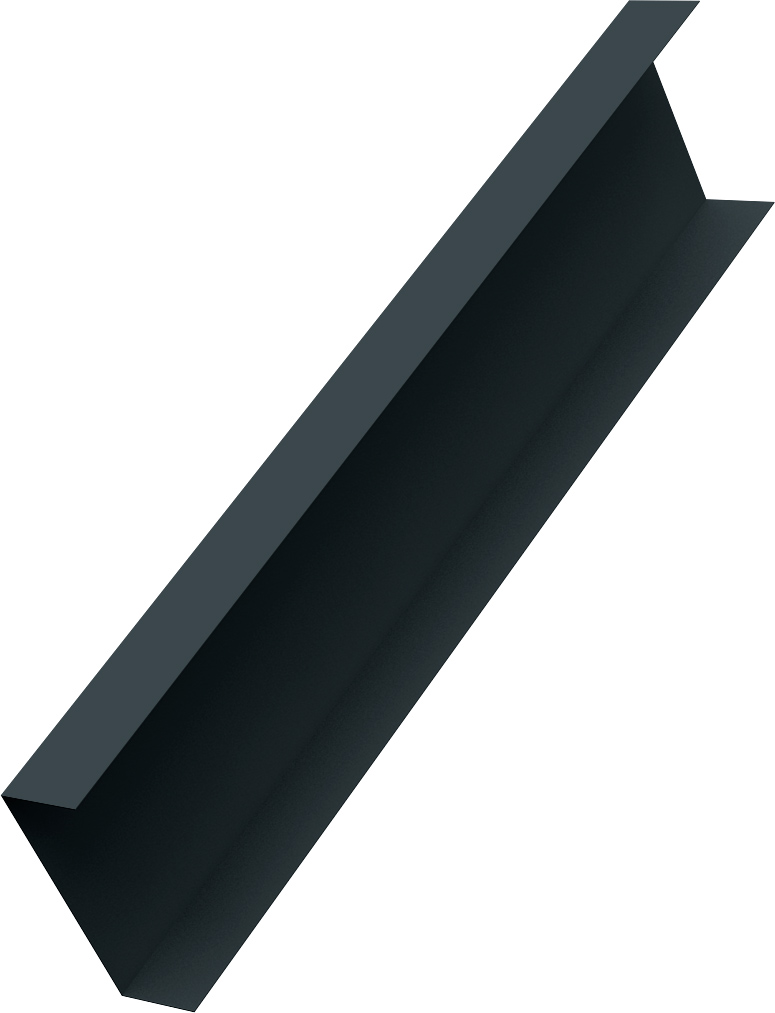 Декоративная накладка на столб универсальная 60х60 для забора жалюзи Grand Line 0,5 Velur RAL 7016 антрацитово-серый (3м)