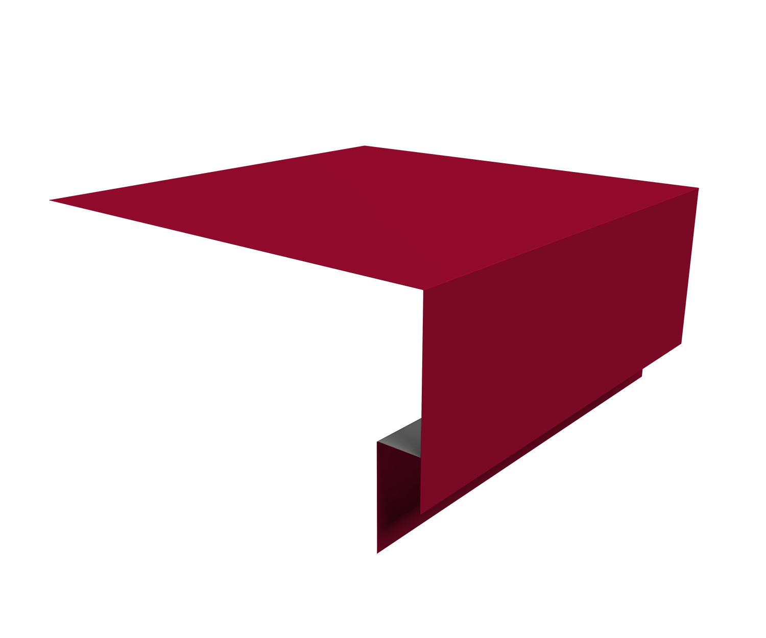 Планка околооконная сложная Блок-Хаус новый 200х75х27 Grand Line 0,45 ПЭ с пленкой RAL 3003 рубиново-красный (2м)