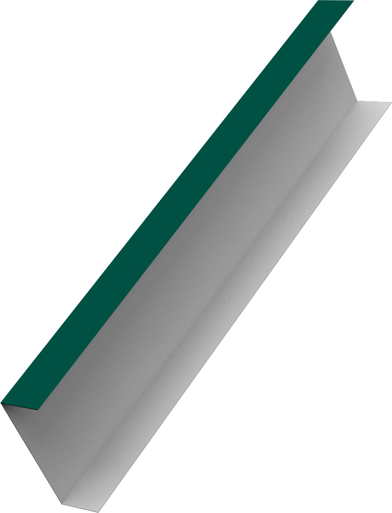 Декоративная накладка на столб универсальная 60х60 для забора жалюзи Grand Line 0,5 Сатин RAL 6005 зеленый мох (1,8м)