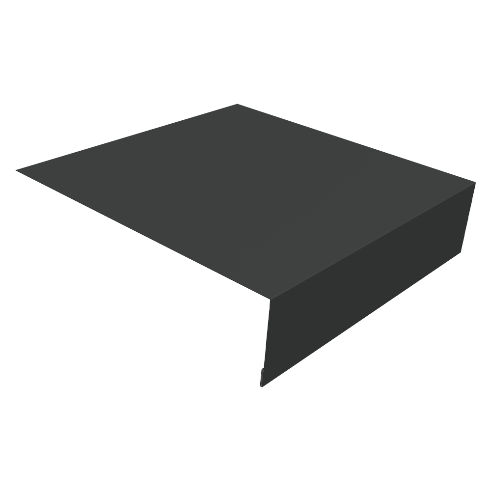 Планка околооконная простая 200х75 Grand Line 0,5 Сатин матовый RAL 7016 антрацитово-серый (3м)