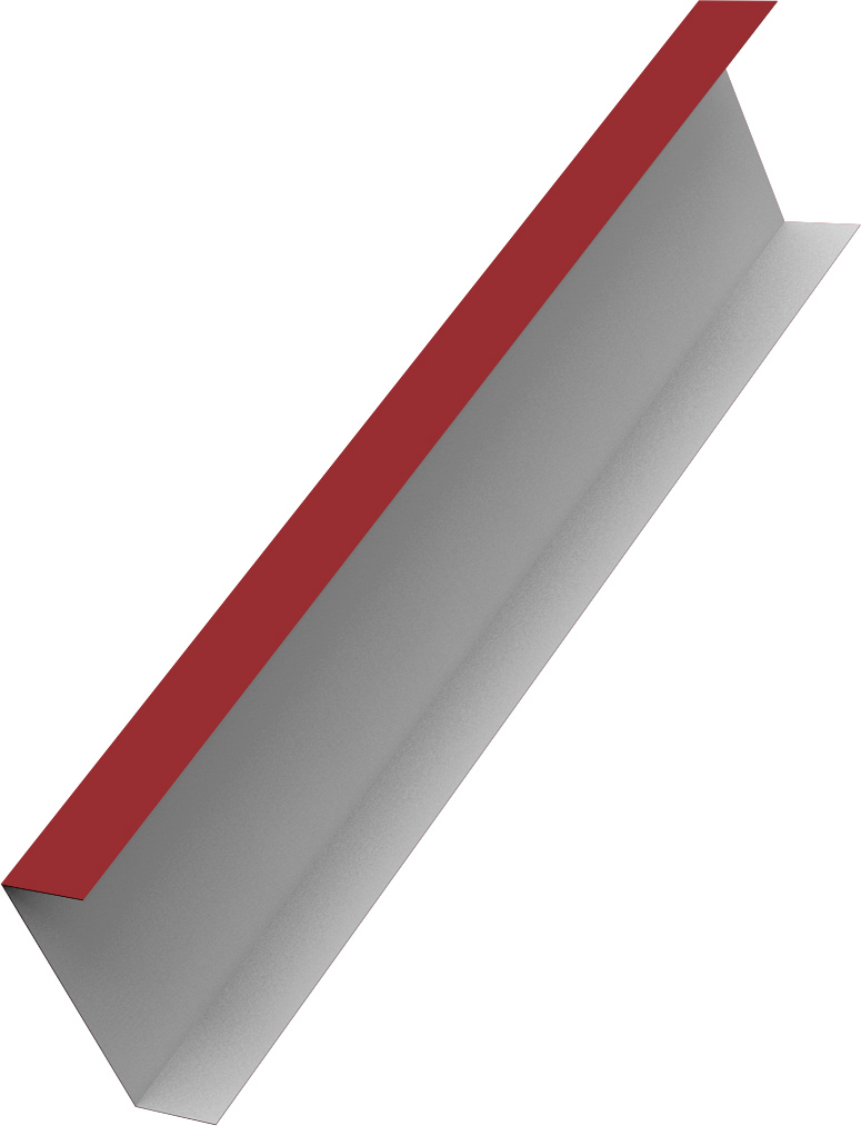 Декоративная накладка на столб универсальная 62х55 для забора жалюзи Grand Line 0,5 Сатин RAL 3011 коричнево-красный (3м)