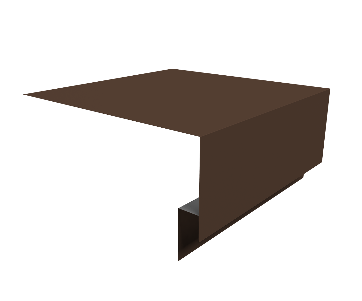 Планка околооконная сложная Экобрус Grand Line 250х75х25 0,5 ПЭ с пленкой RAL 8017 шоколад (3м)