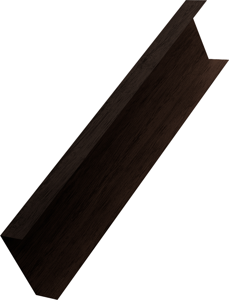 Декоративная накладка на столб универсальная 60х60 для забора жалюзи Grand Line 0,45 Принт Премиум двухсторонний Античный дуб (2,5м)