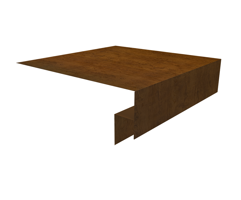 Планка околооконная сложная Экобрус Grand Line 200х50х25 0,45 Принт Элит Золотой дуб TwinColor (3м)