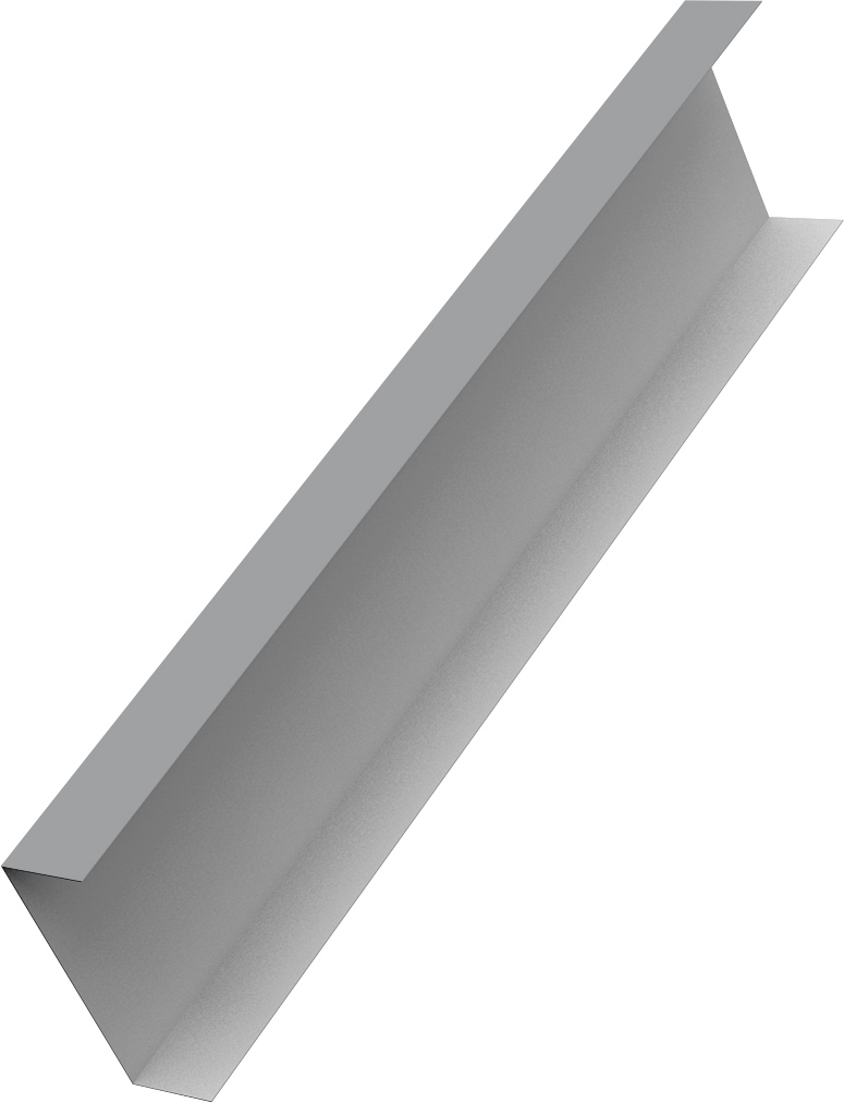 Декоративная накладка на столб универсальная 60х60 для забора жалюзи Grand Line 0,5 Сатин RAL 7004 сигнальный серый (2,5м)