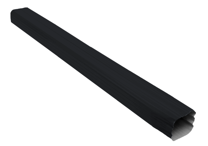 Труба прямоугольная Vortex в1 1м RAL 7024