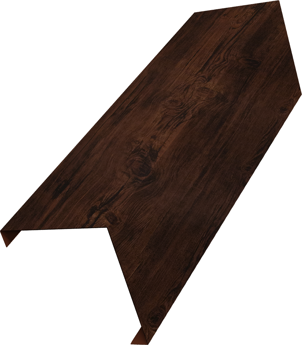 Декоративная накладка на столб универсальная угловая 80х80 для забора жалюзи Grand Line 0,45 Принт Элит Бразильская вишня TwinColor (2м)