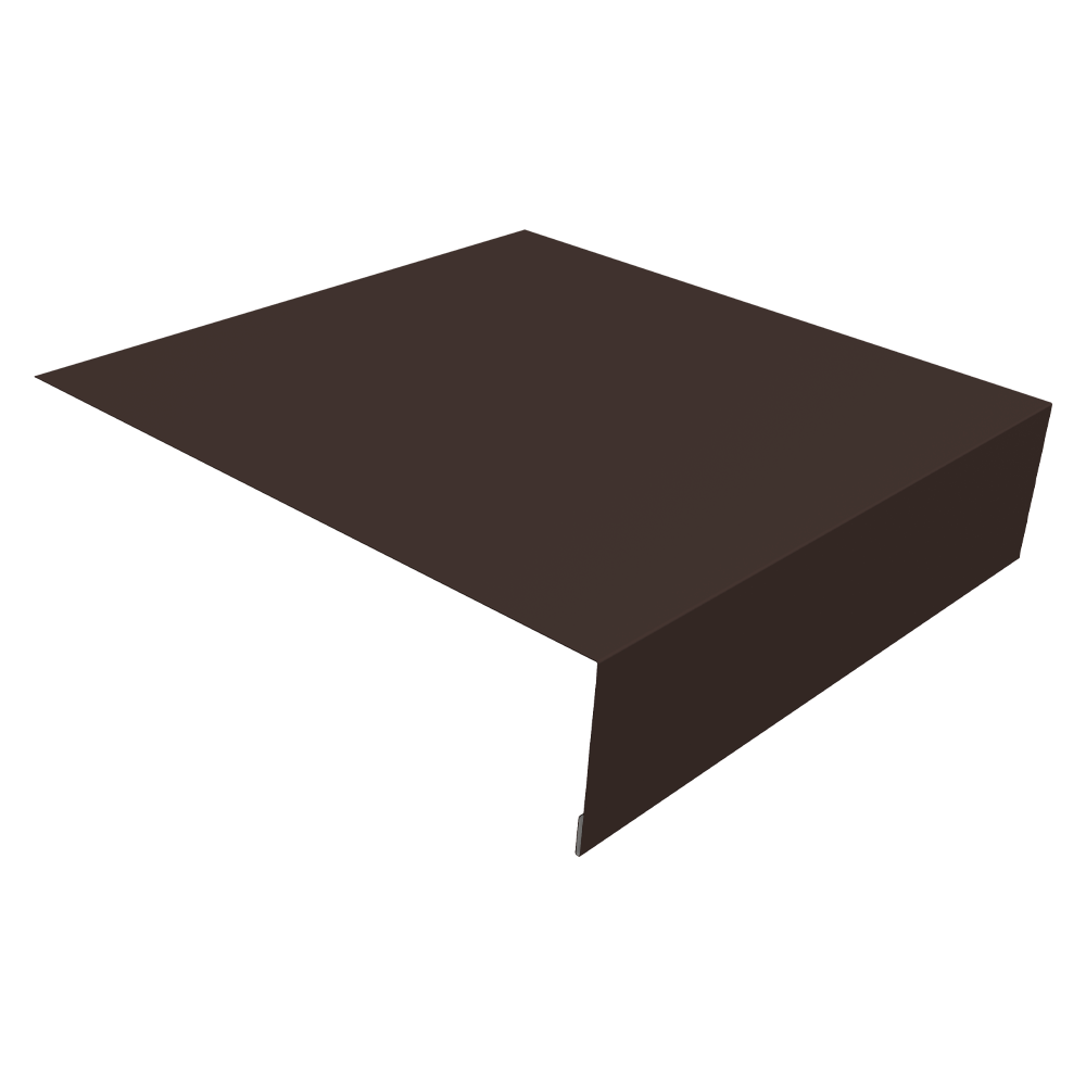 Планка околооконная простая 200х50 Grand Line 0,5 Rooftop Бархат RR 32 темно-коричневый (2м)