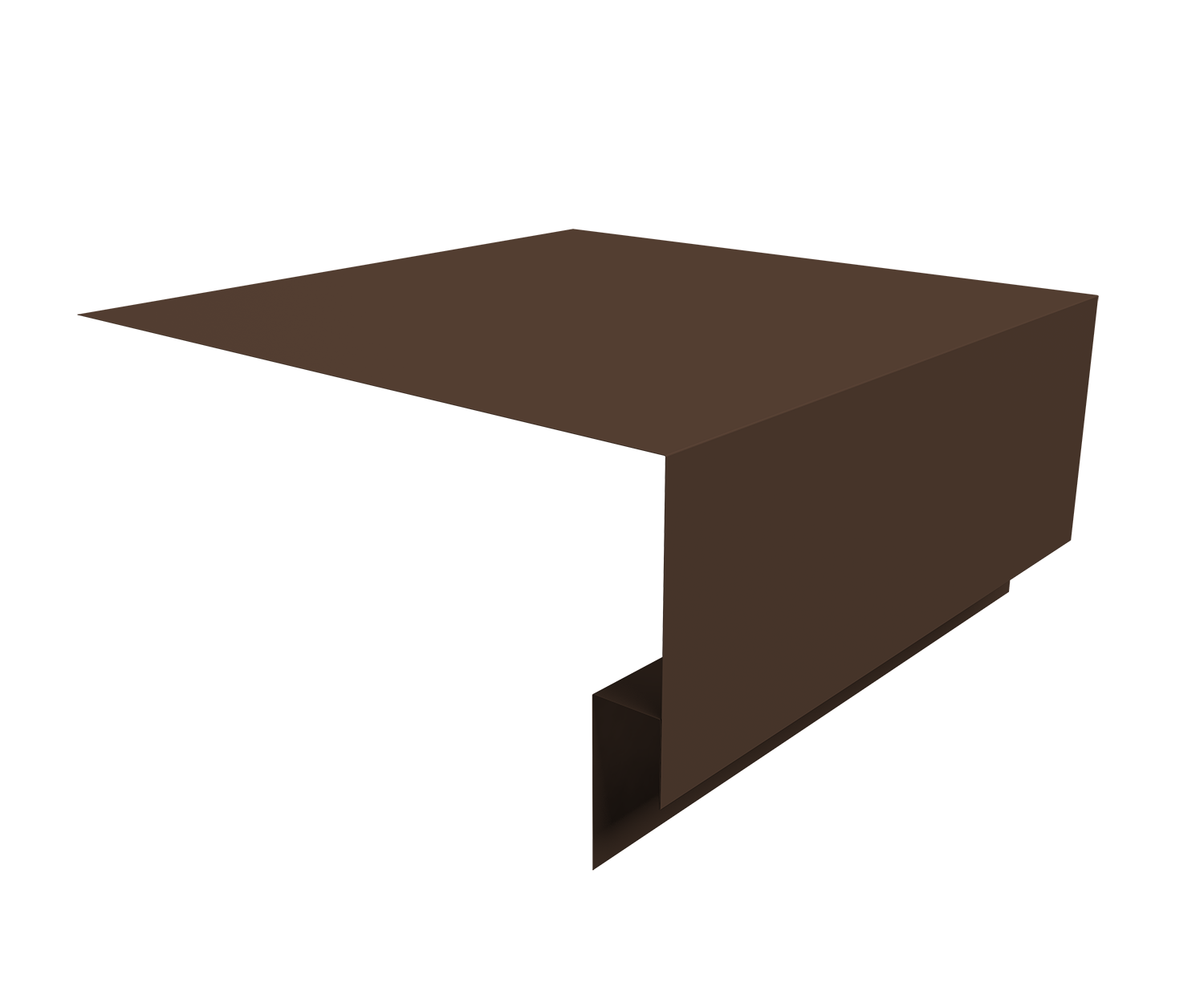 Планка околооконная сложная Блок-Хаус новый Grand Line 250х75х27 0,5 Velur RAL 8017 шоколад (3м)