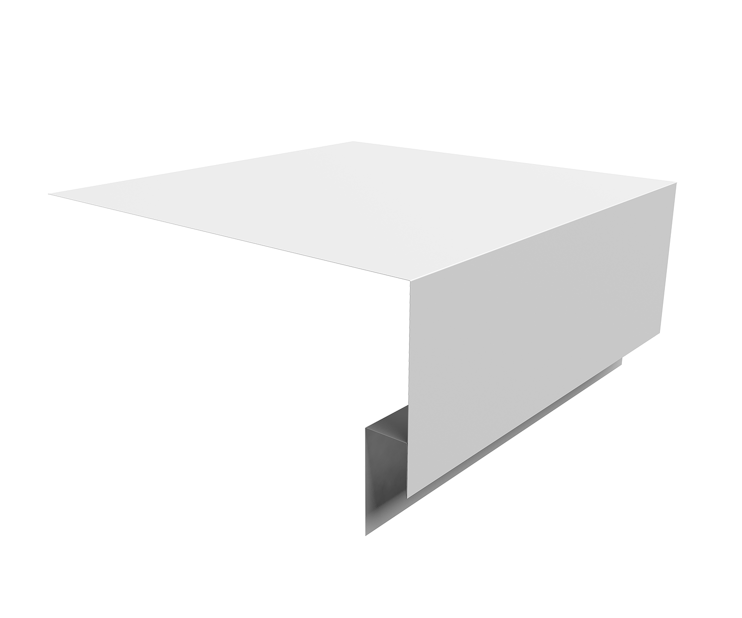 Планка околооконная сложная Блок-Хаус новый Grand Line 250х75х27 0,45 Drap ТХ RAL 9003 сигнальный белый (3м)