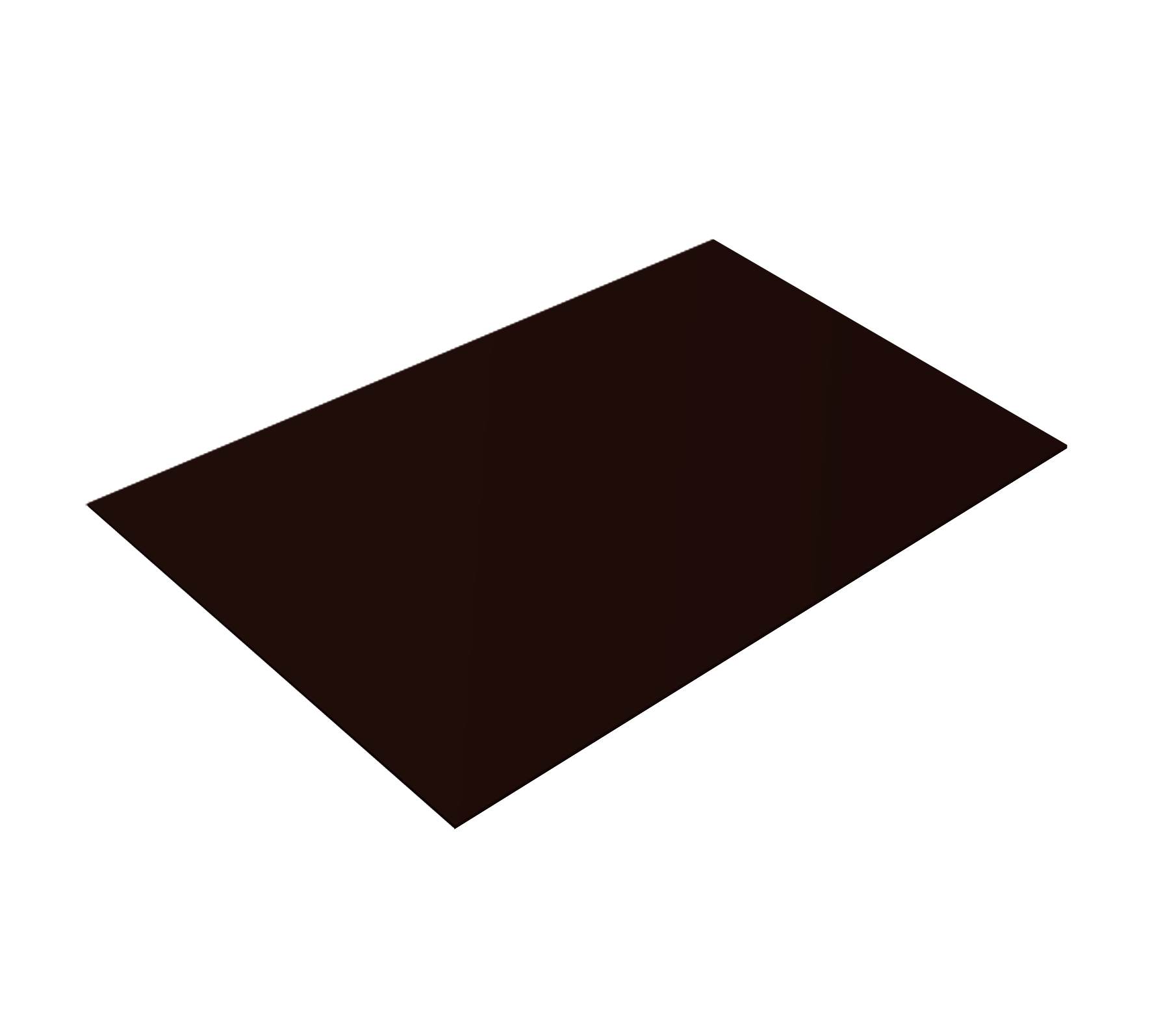 Плоский лист 0,45 PE с пленкой RR 32 темно-коричневый