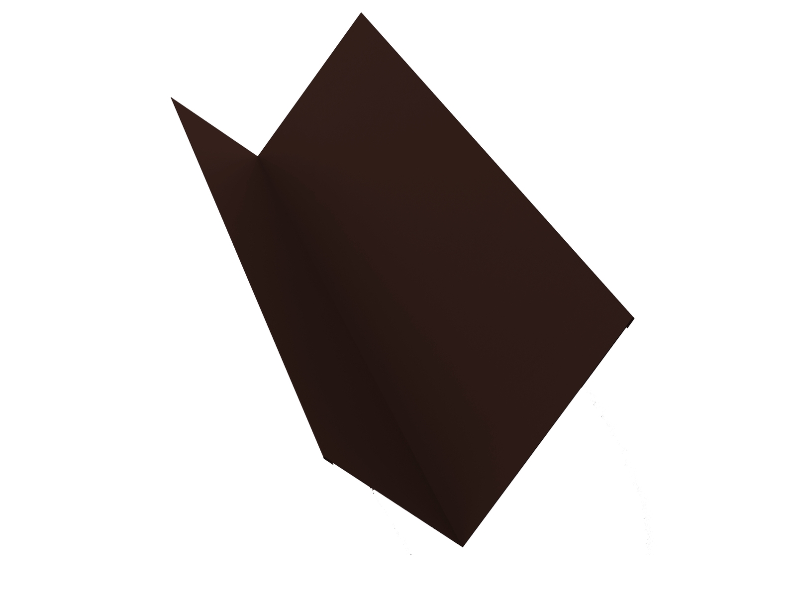 Планка примыкания 150х250 0,5 GreenCoat Pural BT, matt RR 887 шоколадно-коричневый (RAL 8017 шоколад)