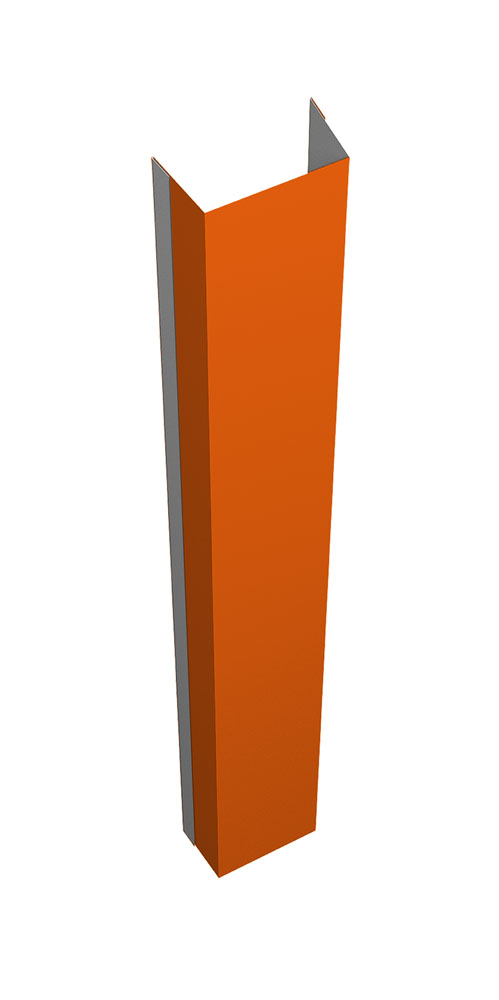 Крепежная планка верхняя Texas 0,45 PE с пленкой RAL 2004 оранжевый