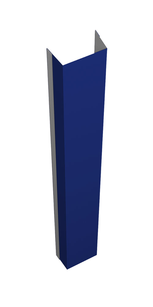 Крепежная планка верхняя Texas 0,45 PE с пленкой RAL 5002 ультрамариново-синий