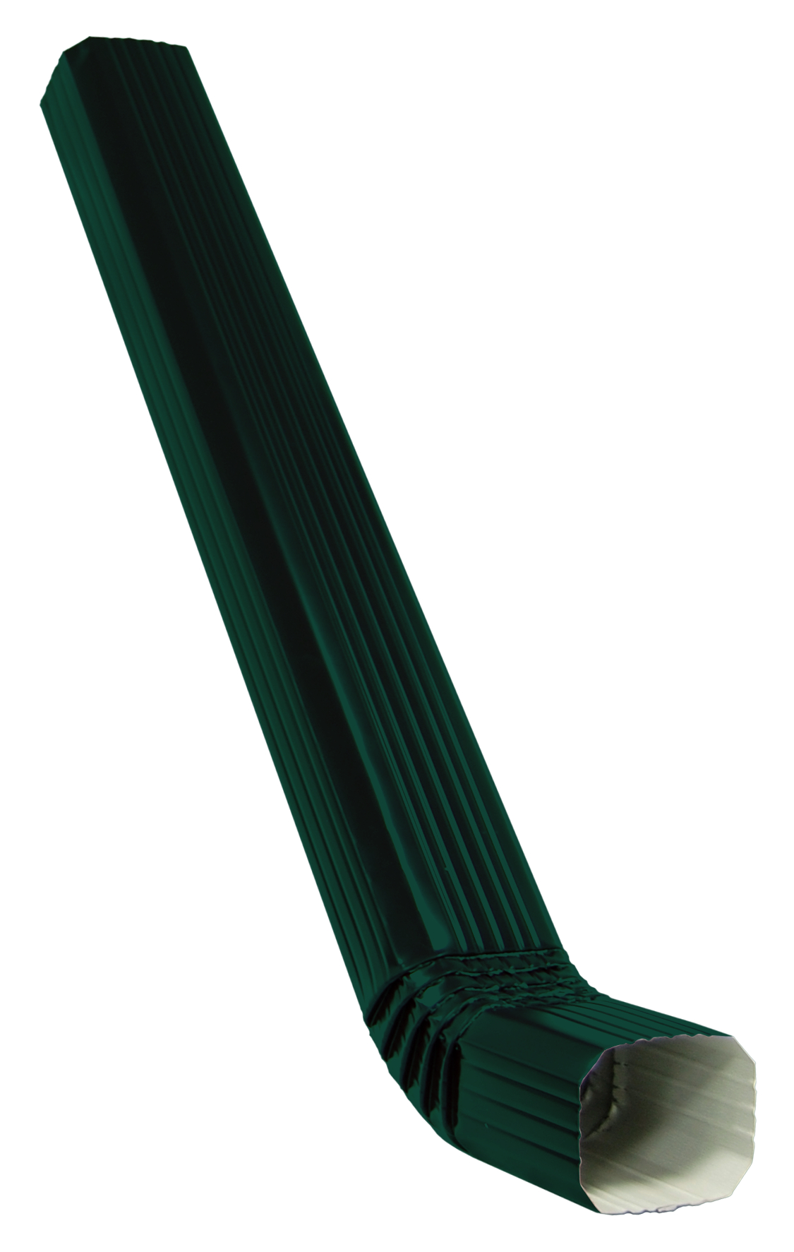 Труба прямоугольная с коленом Vortex 1м RAL 6005