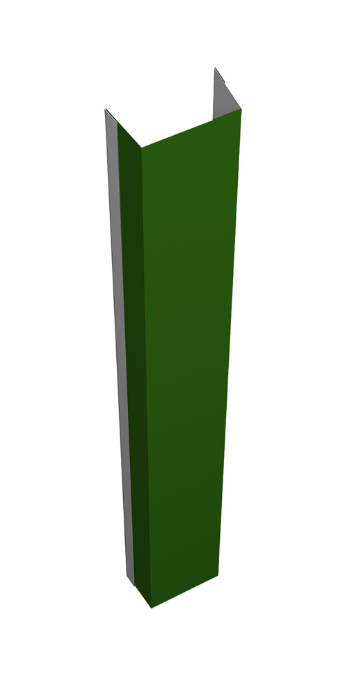 Крепежная планка верхняя Texas 0,45 PE с пленкой RAL 6002 лиственно-зеленый