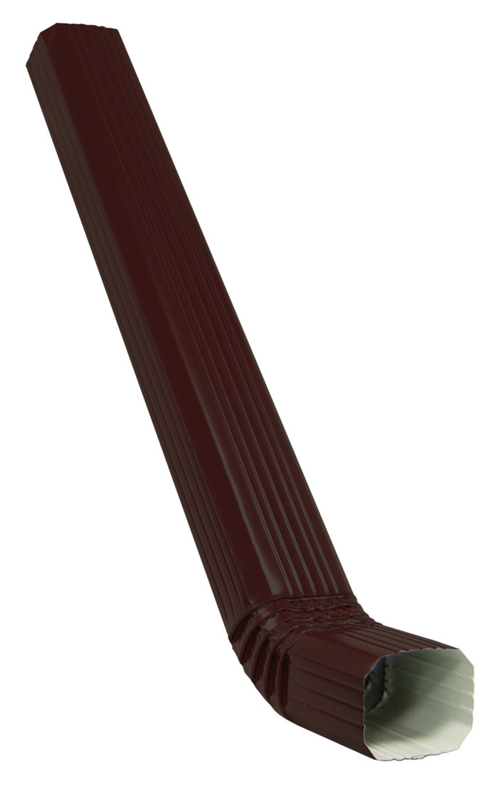 Труба прямоугольная с коленом Vortex Matt 1м RR 32