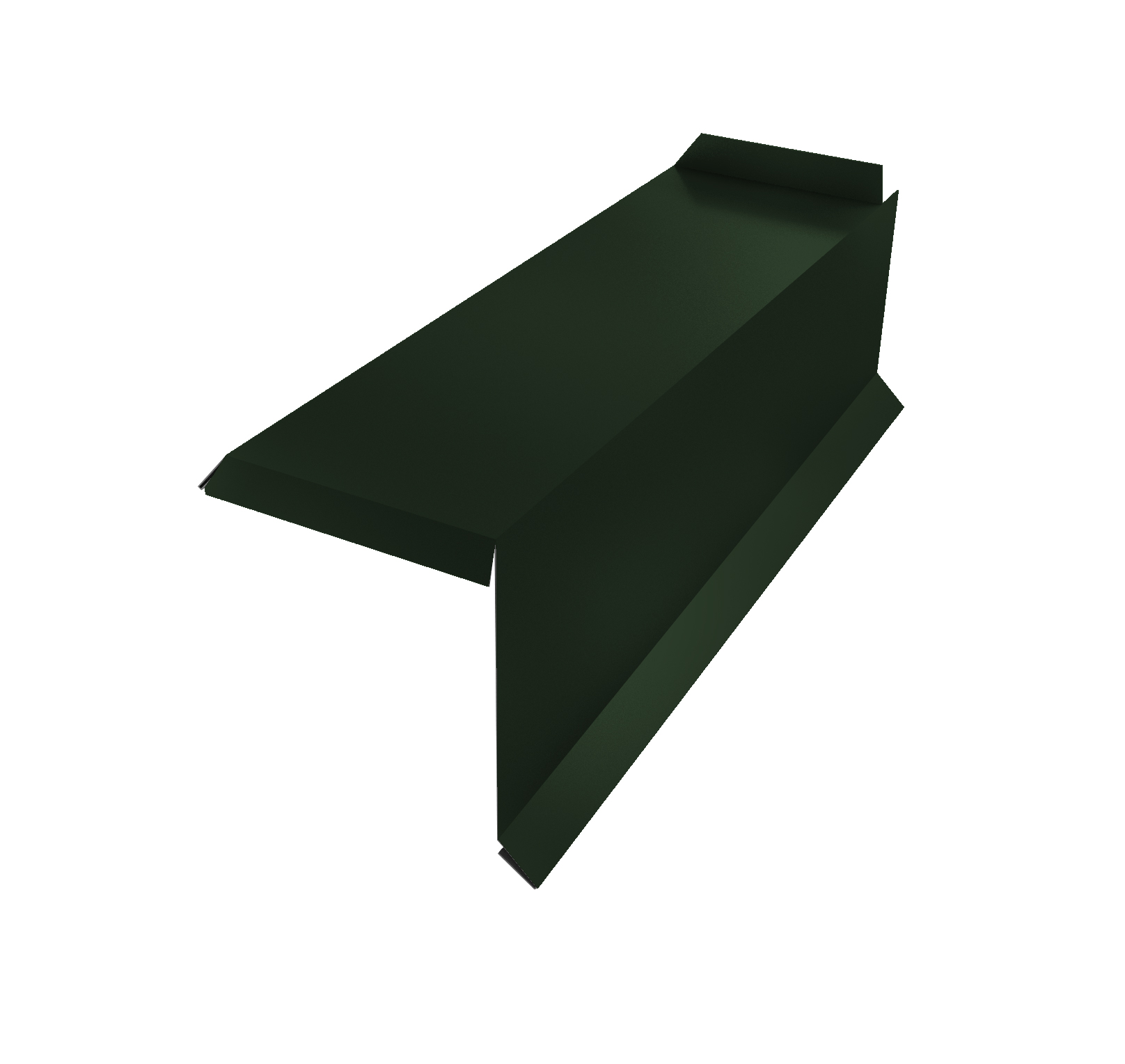 Планка торцевая сегментная 30мм Правая 0,5 GreenCoat Pural BT, matt RR 11 темно-зеленый (RAL 6020 хромовая зелень)