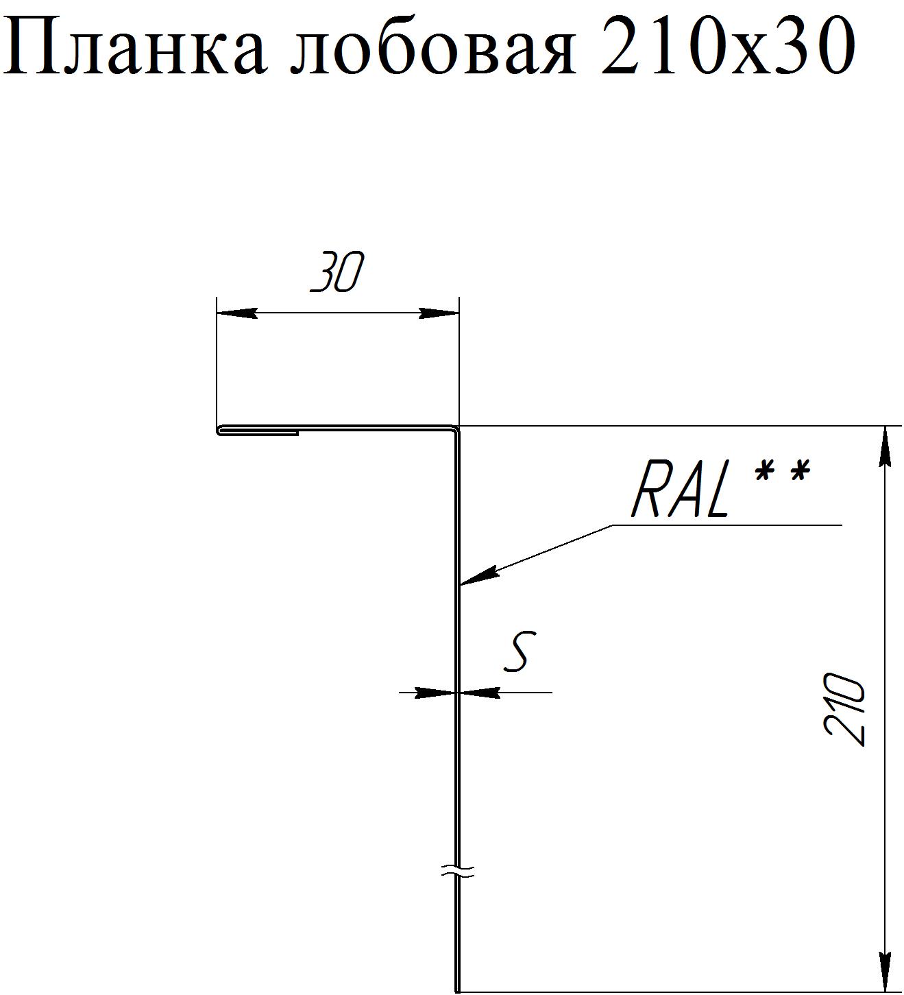 Торцевая планка чертеж
